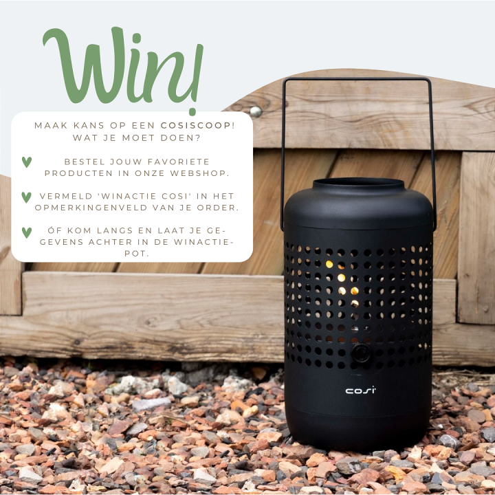 Winactie Cosi gaslaarn: Cosiscoop Drop Black | de Tuinwinkel Online
