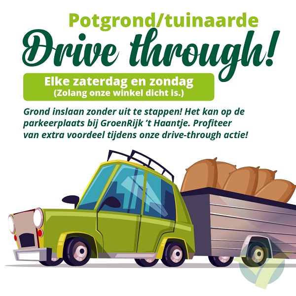 Drive through voor tuinplanten Drive through voor tuinplanten