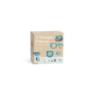 3-Vormen Memo - BS Toys – Educatief geheugenspel - afbeelding 3