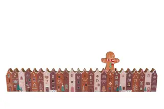 Adventskalender Huisjes Gingerbread Man