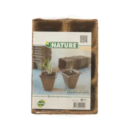 Nature Kweekpottrays 6-vaks 5x5x5cm (10 stuks) - afbeelding 1