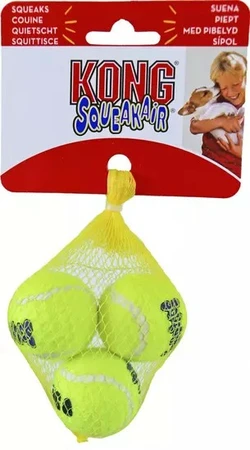 KONG Air Squeaker Tennisbal XSmall - 3 stuks - afbeelding 1