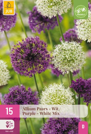 Allium paars/wit mix - 15 bloembollen