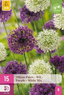 Allium paars/wit mix - 15 bloembollen
