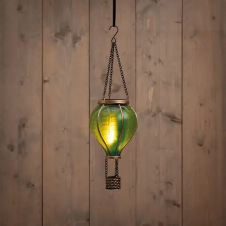 Solar Luchtballon 12led 36x11cm Grn