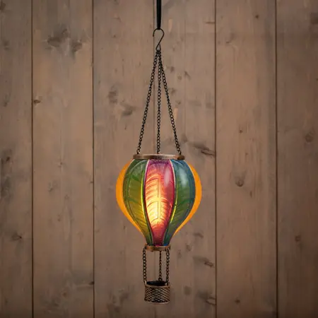 Anna's Collection - Solar Luchtballon 12 LED 45cm Multi