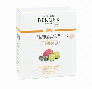 Autoparfum navulling Envolée d'Agrumes / Citrus Breeze - 2 stuks