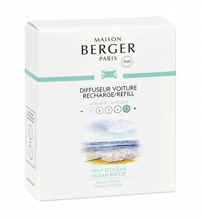 Autoparfum navulling Vent d'Océan / Ocean Breeze - 2 stuks