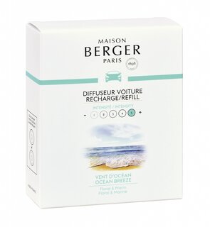 Autoparfum navulling Vent d'Océan / Ocean Breeze - 2 stuks