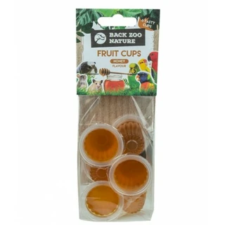 Back Zoo Nature Fruitkuipjes Honing – Vogelsnack – 6 stuks – Honinggelei in kuipjes