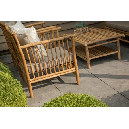 Bamboe loungestoel Exotan sfeer