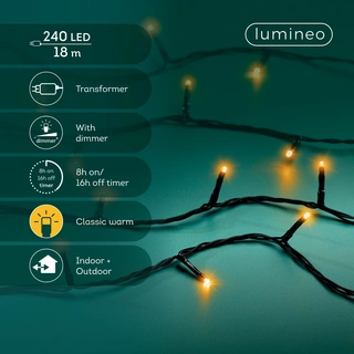 Basic Led Lights - Lumineo - 240 lampjes - Klassiek Warm - afbeelding 4