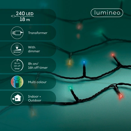 Basic Led Lights - Lumineo - 240 lampjes - Multi Colour - afbeelding 3