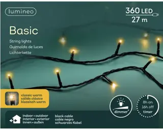 Basic Led Lights - Lumineo - 360 lampjes - Klassiek Warm - afbeelding 4