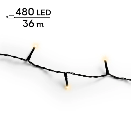 Basic Led Lights - Lumineo - 480 lampjes - Soft Gold - afbeelding 1
