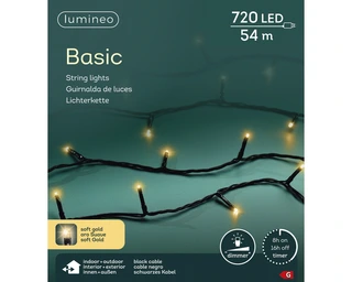 Basic Led Lights - Lumineo - 720 lampjes - Soft Gold - afbeelding 3