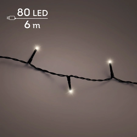 Basic Led Lights - Lumineo - 80 lampjes - Warm Wit - afbeelding 3