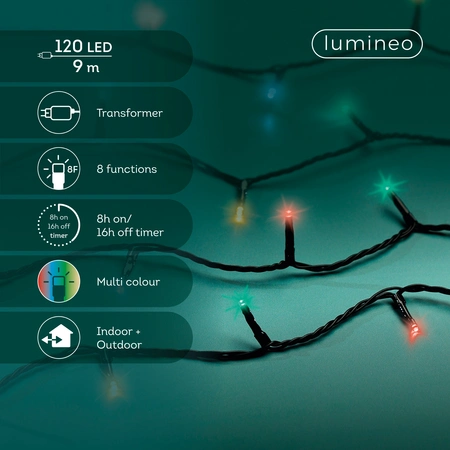 Basic Twinkle Led Lights - Lumineo - 120 lampjes - Multi Colour