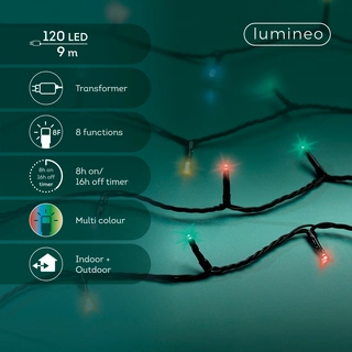 Basic Twinkle Led Lights - Lumineo - 120 lampjes - Multi Colour