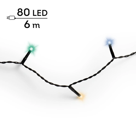 Basic Twinkle Led Lights - Lumineo - 80 lampjes - Multi Colour