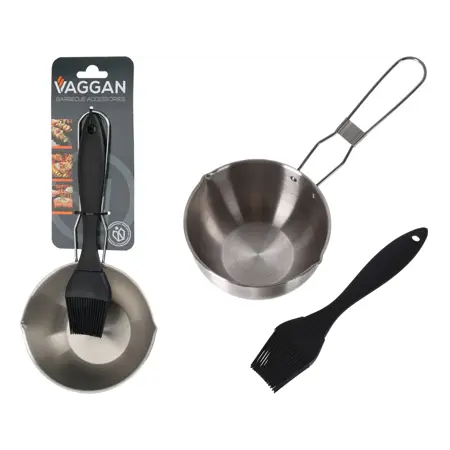 Bbq Set met Sauspan en Kwast