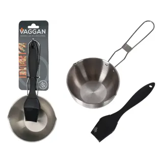 Bbq Set met Sauspan en Kwast