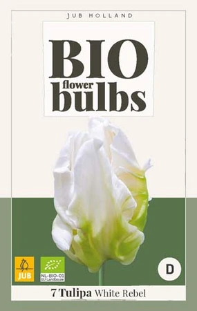 Bio Tulipa White Rebel - 7 bloembollen