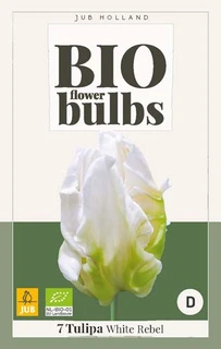 Bio Tulipa White Rebel - 7 bloembollen