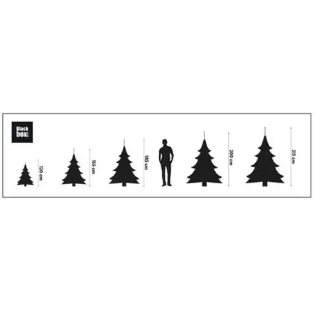 Black Box afmetingen kunstkerstbomen