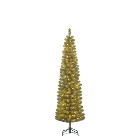 Black Box Trees Kunstkerstboom Charlton Pilar Groen - H155cm met ledverlichting