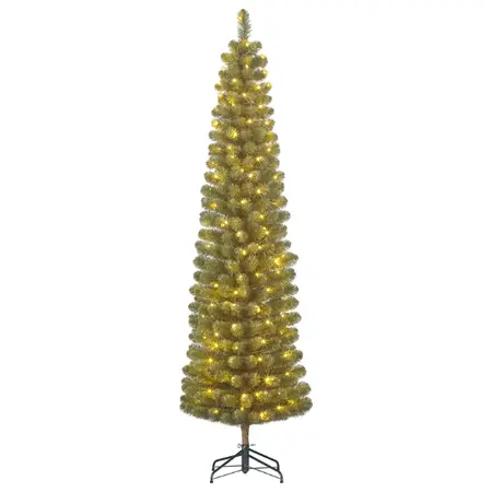 Kunstkerstboom Charlton Pilar Groen - H230cm met ledverlichting