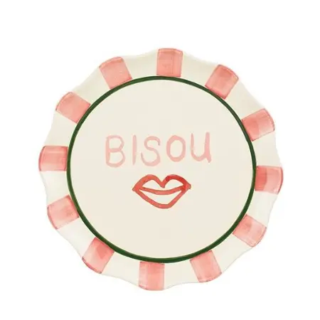 Bliss Serveerbord Bisou Ø34cm Roze
