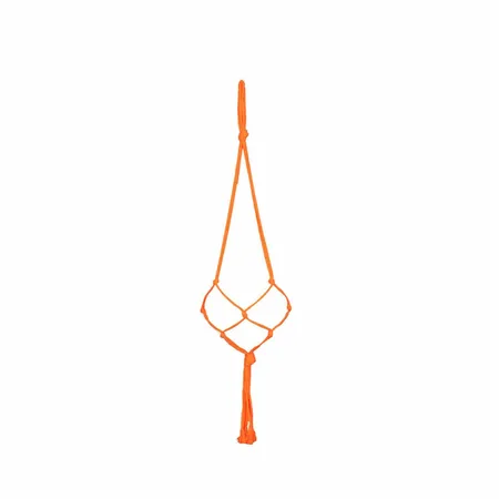 Bloempothanger Macrame L90cm Oranje