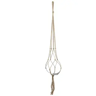 Bloempothanger Touw L120cm Bruin