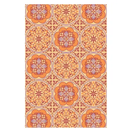 Blommie’s Lifestyle Buitenkleed 180x120cm Model A – Oranje Mandala