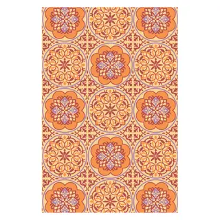 Blommie’s Lifestyle Buitenkleed 180x120cm Model A – Oranje Mandala