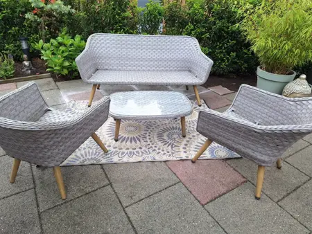 Blommie’s Lifestyle Buitenkleed 180x120cm Model B - Pastel grijs - afbeelding 4