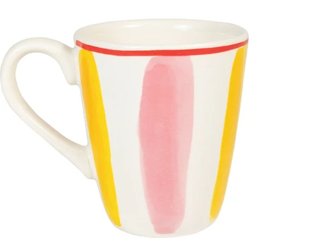 Blond Amsterdam: Beker 0,35L Everyday Stripes Pink Yellow - afbeelding 3