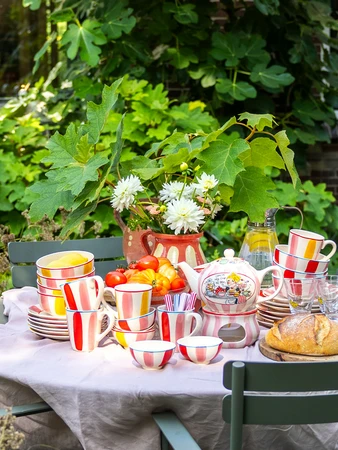 Blond Amsterdam: Beker 0,35L Everyday Stripes Pink Yellow - afbeelding 4