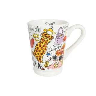 Blond Amsterdam Beker XL 0.5L Mazagran Fashion Girl - afbeelding 2