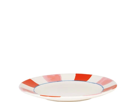 Blond Amsterdam Bord 22cm Everyday Stripes Pink Red - afbeelding 2