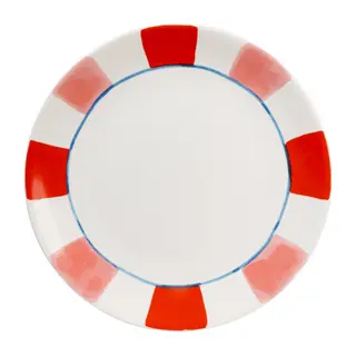 Bord 26cm Even Bijkletsen Everyday Stripes Pink Red