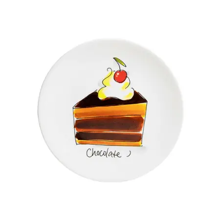Blond Amsterdam Cake Plate 18 cm Chocolate