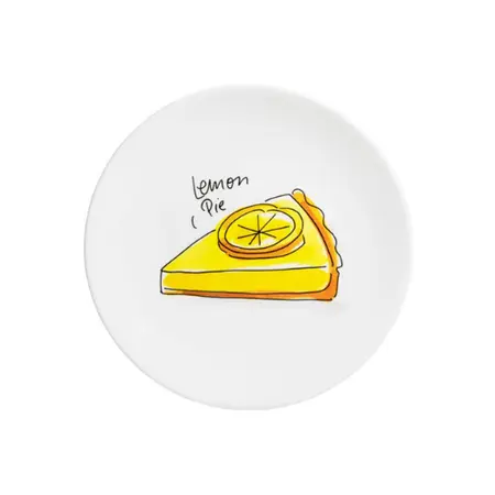 Blond Amsterdam Cake Plate Lemon Pie 18cm - Even Bijkletsen