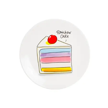 Cake Plate 18 cm - Rainbow Cake