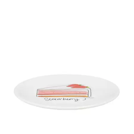 Blond Amsterdam Cake Plate Strawberry 18cm - Even Bijkletsen