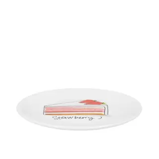 Blond Amsterdam Cake Plate Strawberry 18cm - Even Bijkletsen