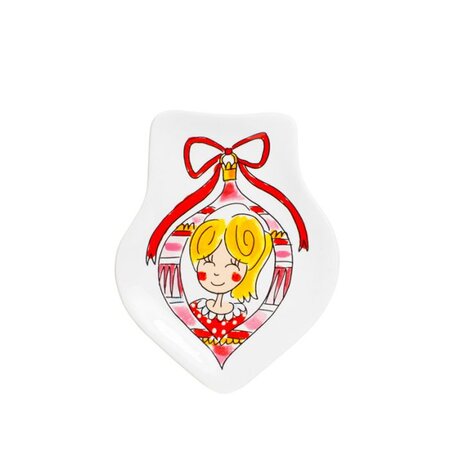 3D schaaltje/bordje girl Blond Amsterdam Kerst