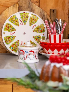 Blond Amsterdam Christmas: Bord Ø31cm Wave Edge Kerstboom - afbeelding 3