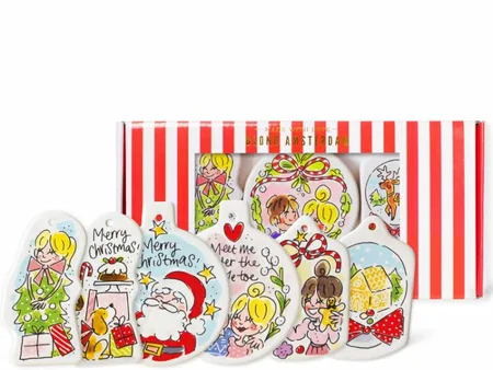 Blond Amsterdam Christmas Hangers Set van 6 kersthangers